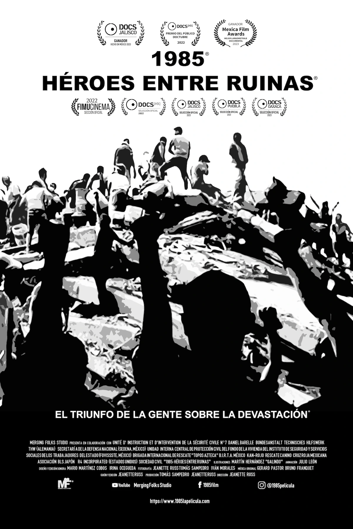 1985: Héroes entre ruinas, film poster